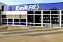 28 aluminium kozijnen voor renovatie van Kwik-Fit te Venlo
