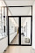Maatwerk slanke aluminium kozijnen met gekleurd glas in trapezium model - Aerdehof Blerick/Venlo