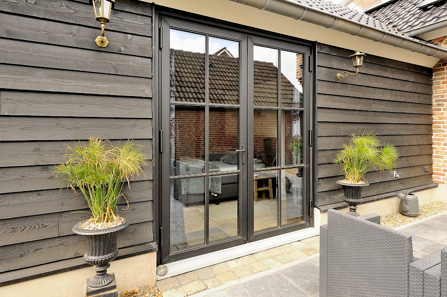 Tuindeuren steel look design exterior