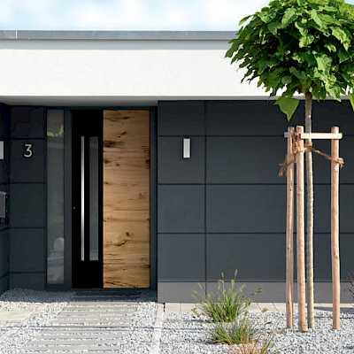 Luxe houten voordeur