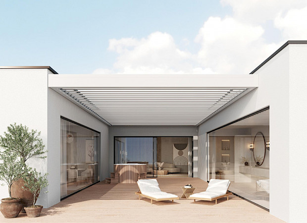 Lamellen overkapping waterdicht