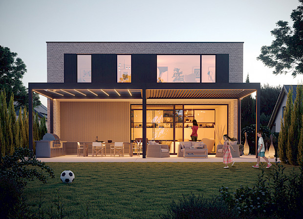 Lamellen overkapping op maat