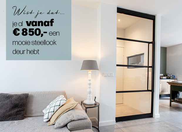 Wilt u ook een prachtige stalen deur met kozijn?