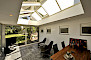 Overkapping aan huis met lichtstraat