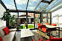 Aanbouw of uitbouw met glazen dak
