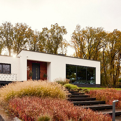 Moderne aluminium kozijnen nieuwbouwwoning Belfeld