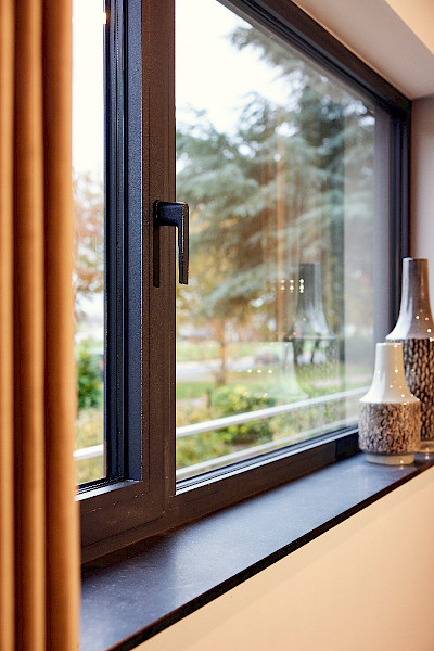 Moderne aluminium kozijnen nieuwbouwwoning Belfeld