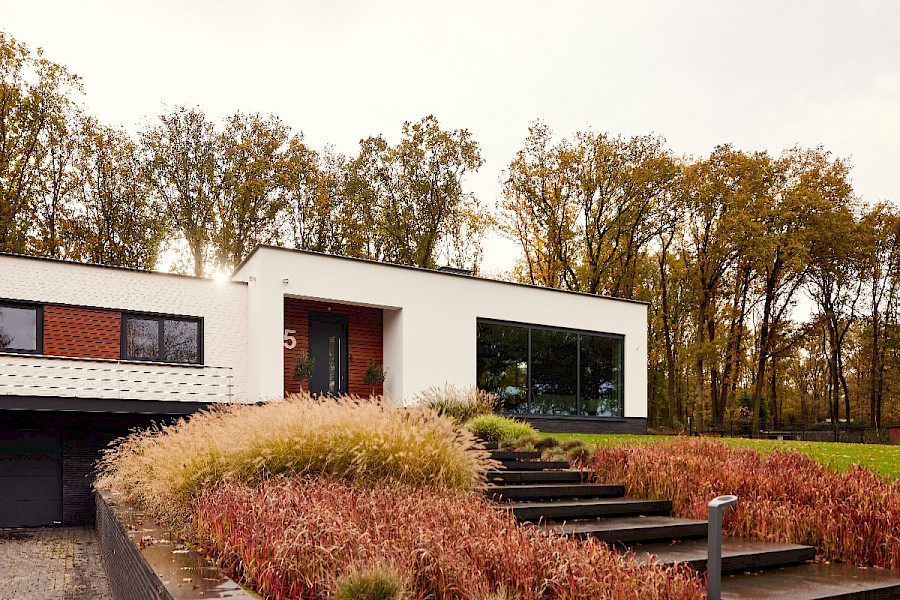Moderne aluminium kozijnen nieuwbouwwoning Belfeld