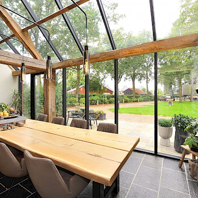 Vliesgevel langgevelboerderij Heusden