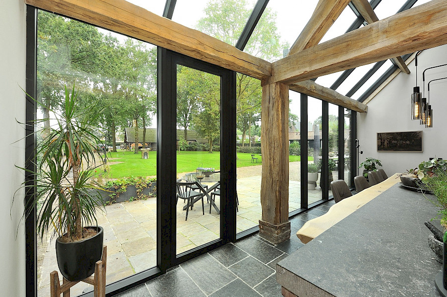 Vliesgevel langgevelboerderij Heusden