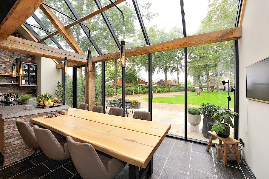 Vliesgevel langgevelboerderij Heusden