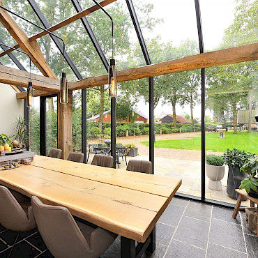 Vliesgevel oude boerderij