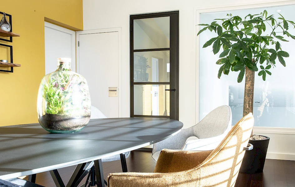 Schuifpui op maat met glas