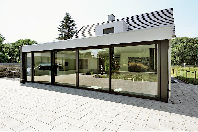 Schuifpui op maat met glas
