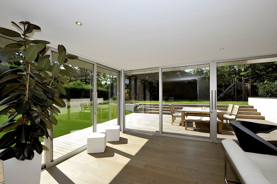 Schuifpui op maat met glas