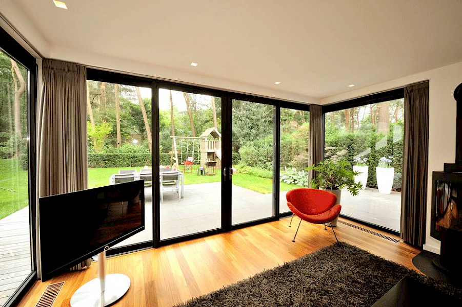Schuifpui op maat met glas