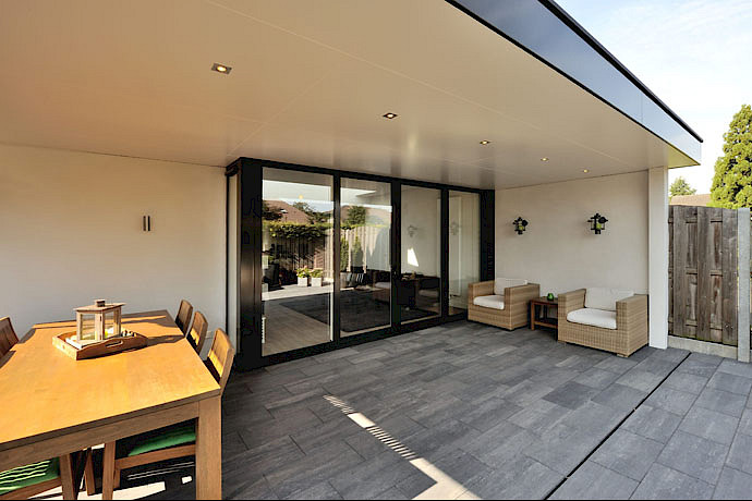 Schuifpui op maat met glas