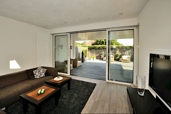 Schuifpui op maat met glas