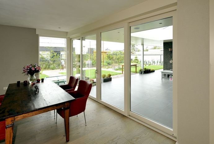 Schuifpui op maat met glas