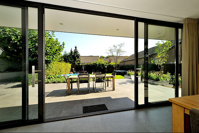 Schuifpui op maat met glas