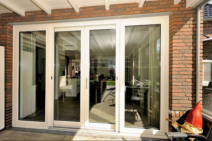 Schuifpui op maat met glas