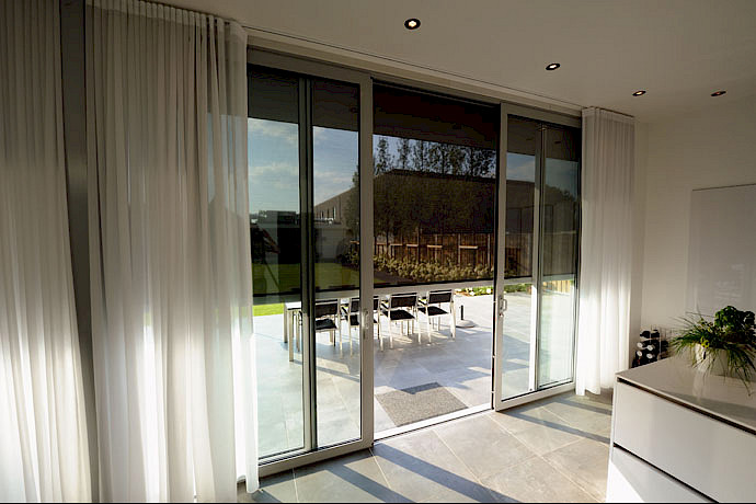 Schuifpui op maat met glas