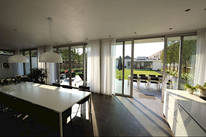 Schuifpui op maat met glas