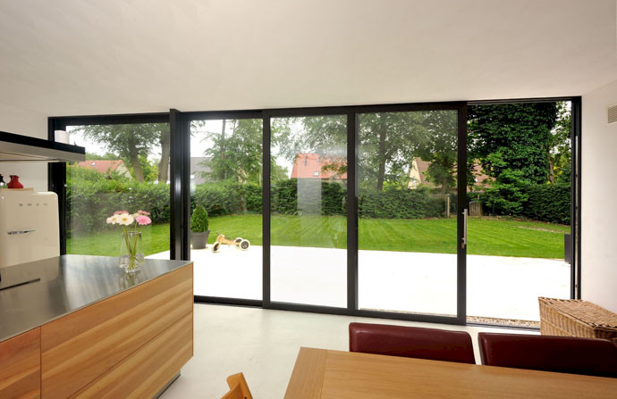 Schuifpui op maat met glas