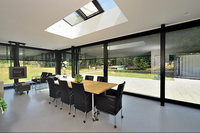 Schuifpui op maat met glas