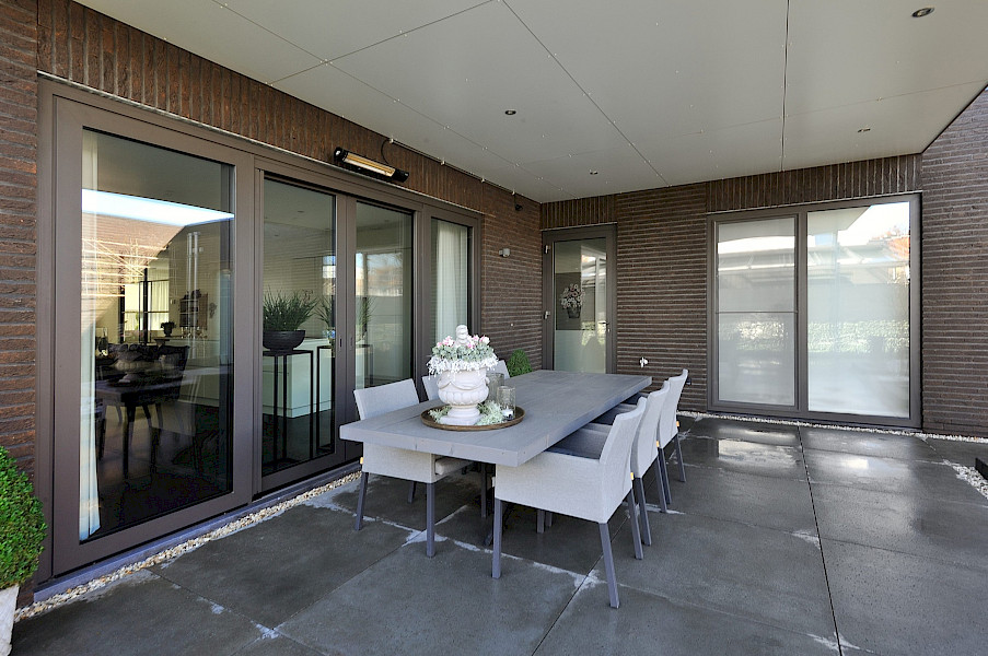 Schuifpui op maat met glas
