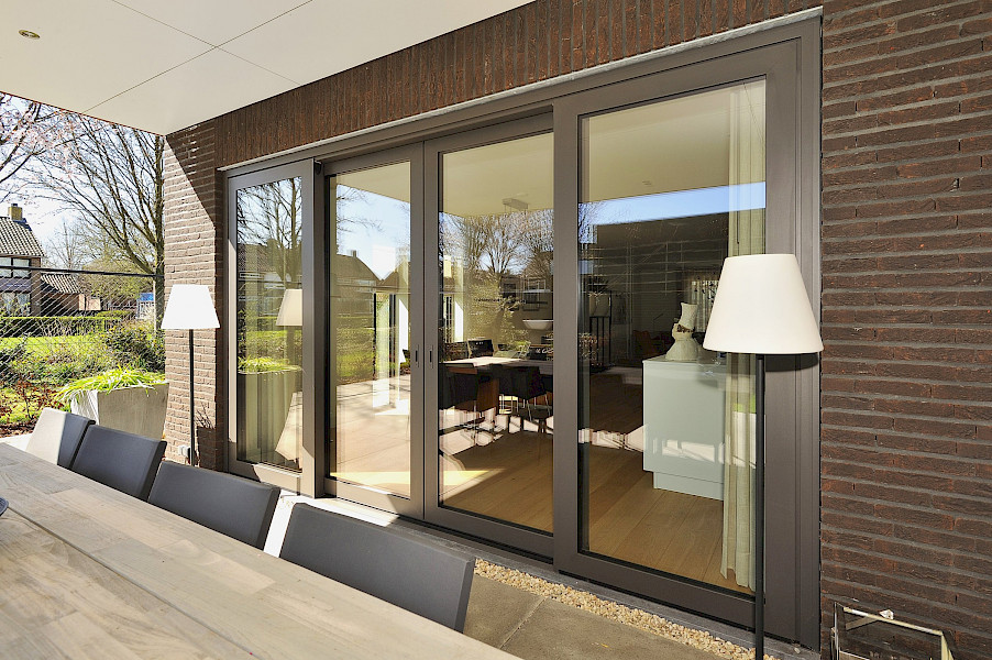 Schuifpui op maat met glas