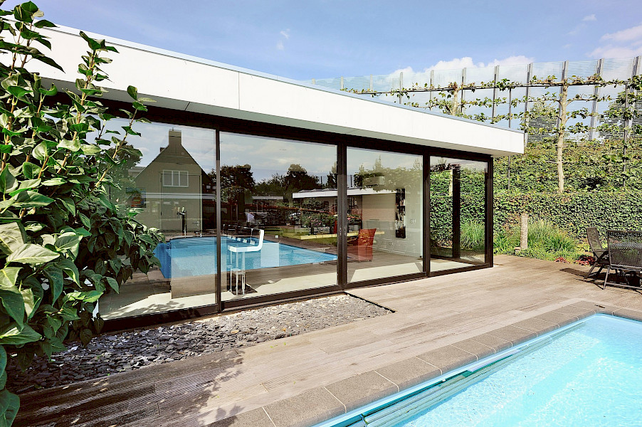 Schuifpui op maat met glas